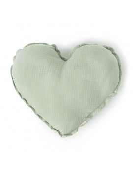 Coussin coeur - Sage powder