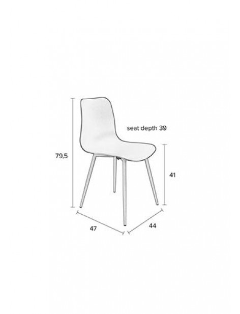 Chaise Leon - Blanc