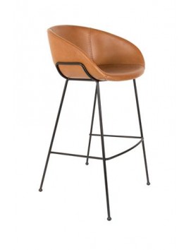 Tabouret de bar Feston - Brun