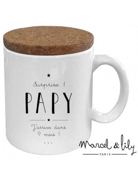 Mug "Papy j'arrive dans 9 mois"