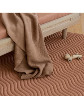 Couverture tricot So Natural - Caramel