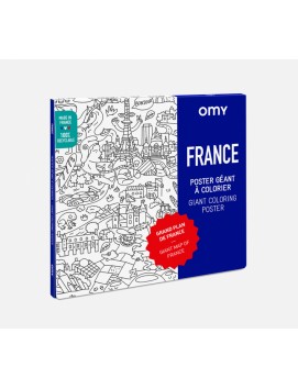 Poster à colorier - France