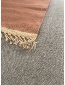 Tapis laine/jute - Sienne