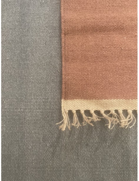 Tapis laine/jute - Sienne