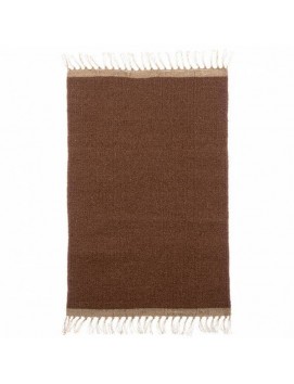 Tapis laine/jute - Sienne