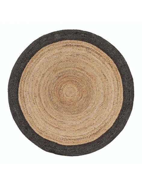 Tapis rond en jute - Granit