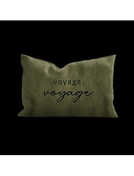 Coussin brodé - Voyage